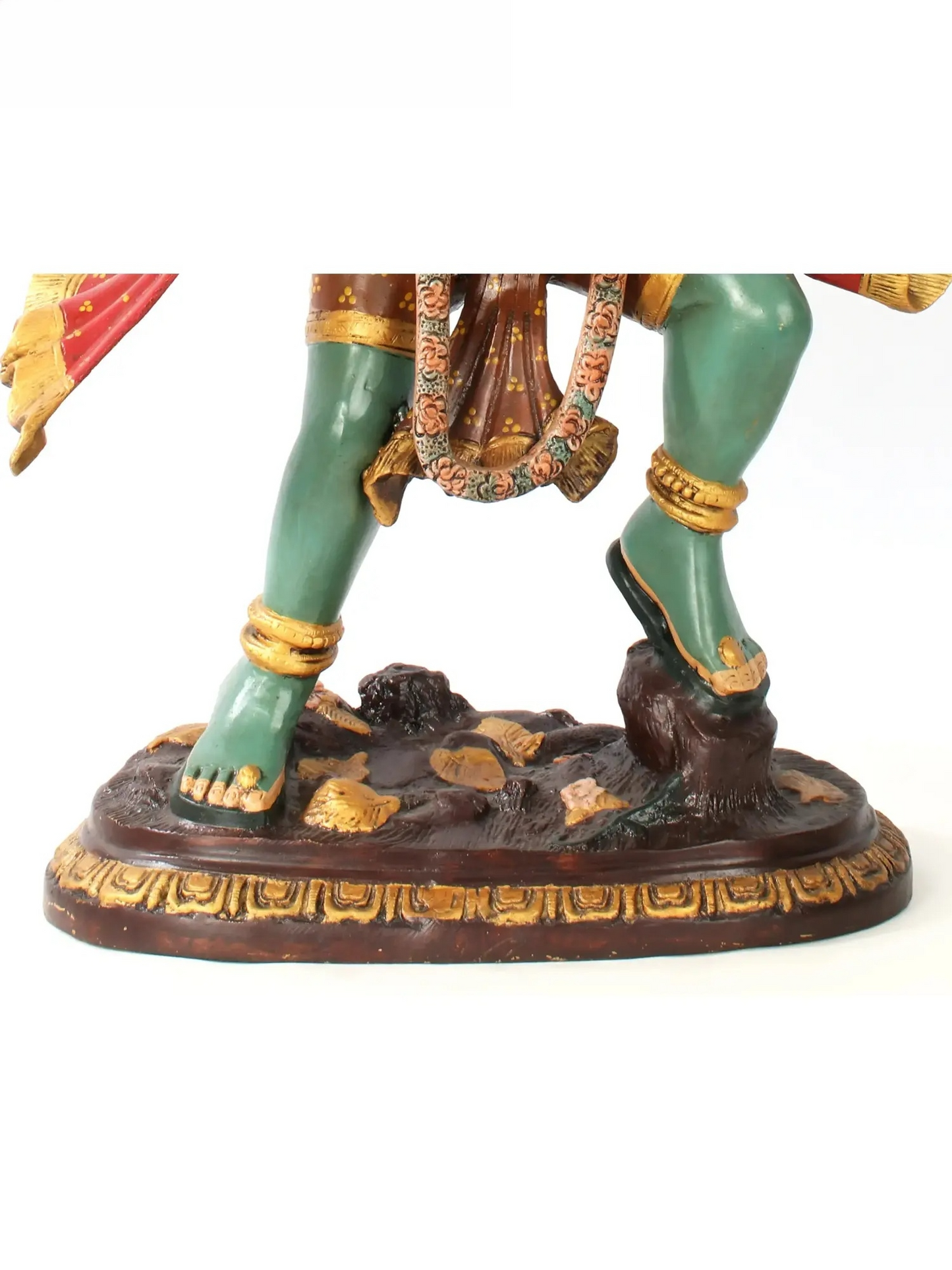 ब्रासौड़ा® वीर हनुमान संजीवनी पर्वत ले जाते हुए | पीतल की प्रतिमा | ऊंचाई 26 इंच और वज़न 26 किलोग्राम