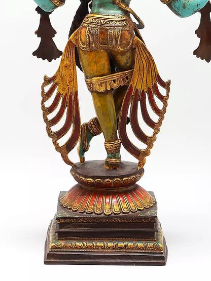 Brassaura® Brass Krishna Statue | Height 78.5 cm & Weight 25.10 kg