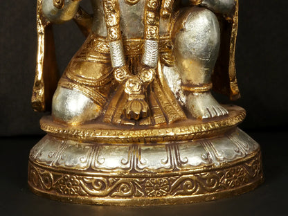 Brassaura® Panchmukhi Hanuman Statue | Pure Brass Sculpture | Height 14.4 Inches & Weight 11.86 kgs