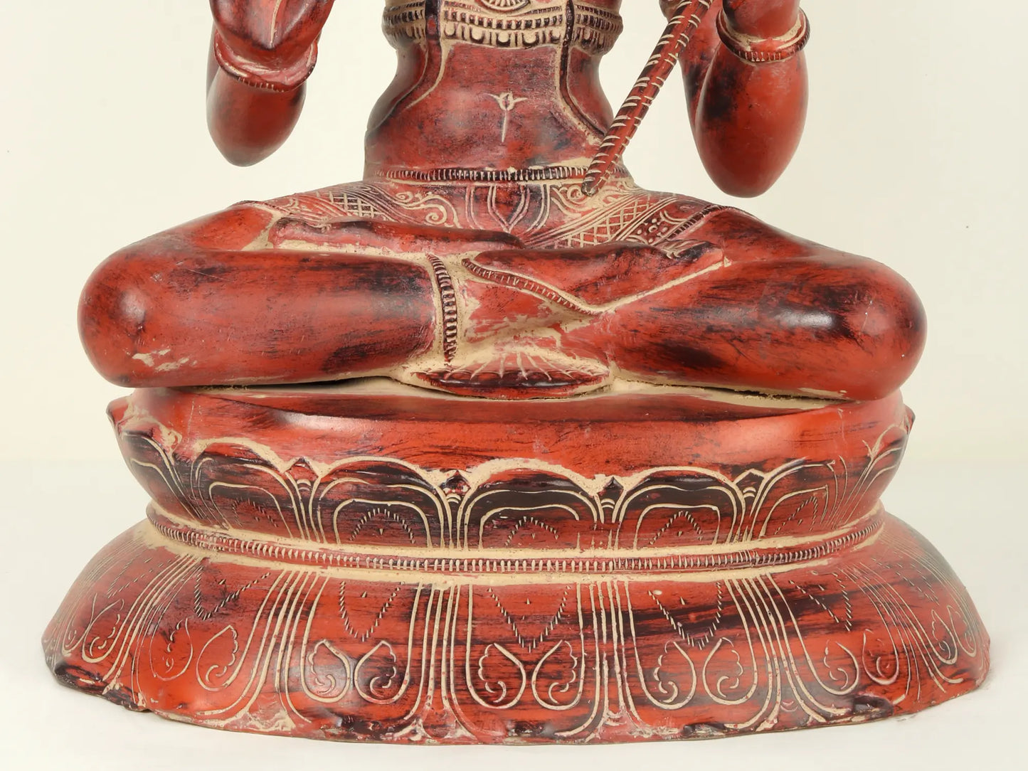 Brassaura® Blessing Hanuman in Sindoor Finish | Brass Statue | Height 16 Inches & Weight 12.35 kgs