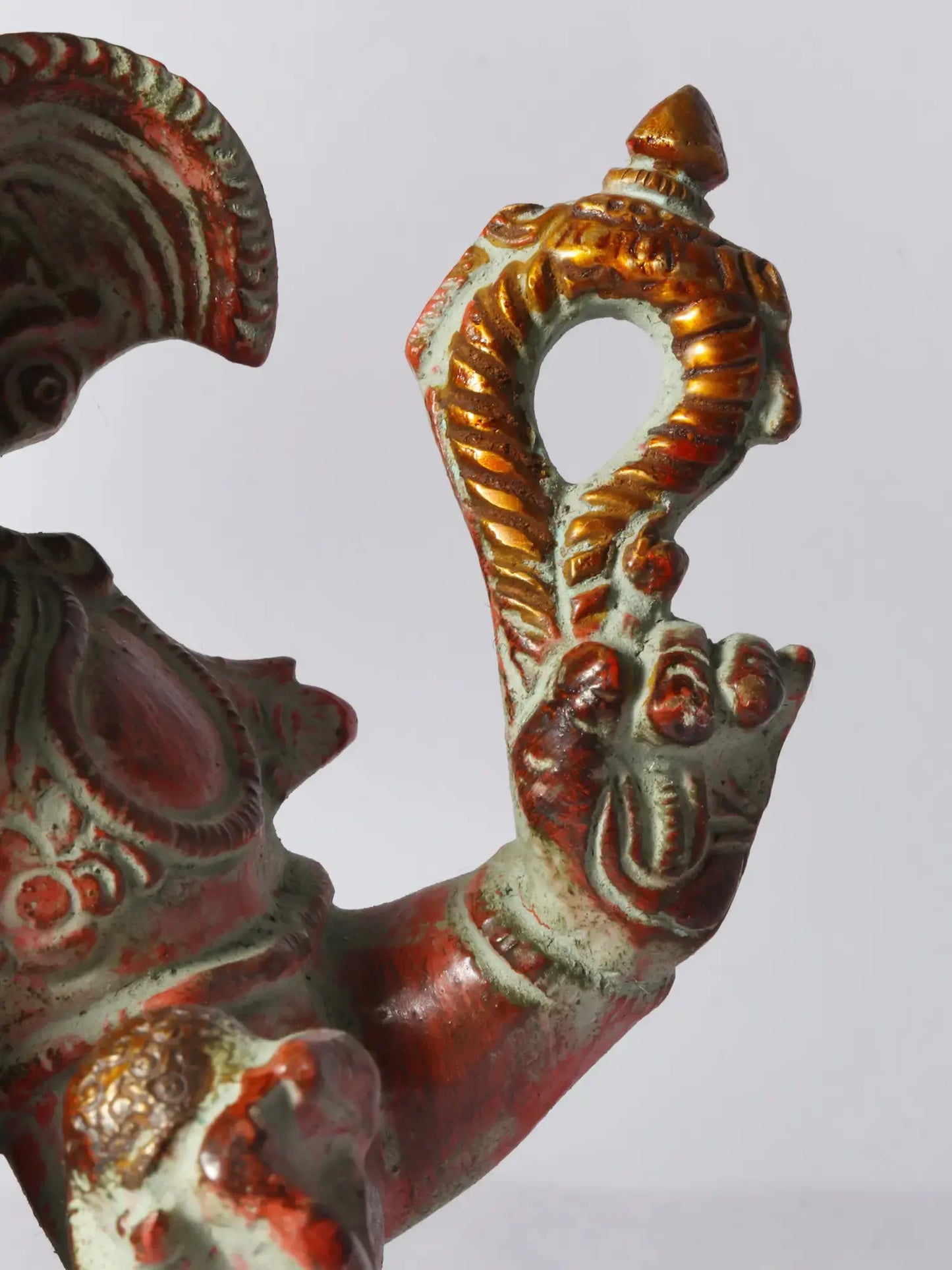 Brassaura™ Brass Ganesha Idol for Pooja Room & Home Decor | 9 Inches | 4.40 kgs