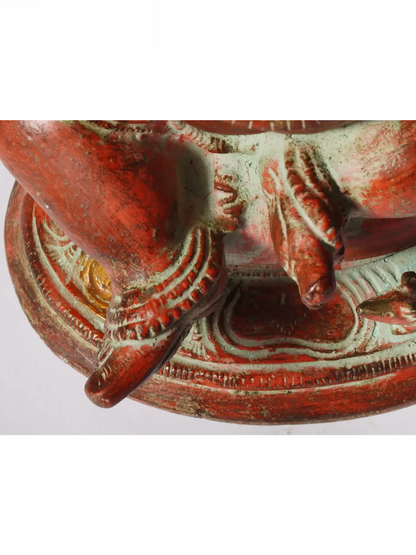 Brassaura™ Brass Ganesha Idol for Pooja Room & Home Decor | 9 Inches | 4.40 kgs