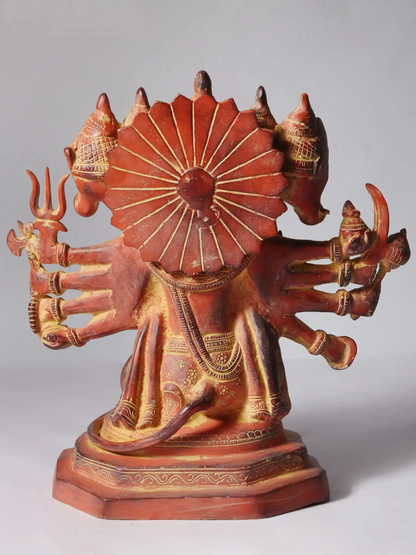 Brassaura® पंचमुखी हनुमान प्रतिमा | ऊंचाई 11.2 इंच और वजन 6.06 किलोग्राम