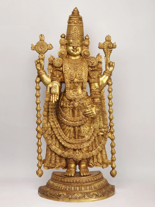 Estátua de Latão Brassaura® Lord Balaji | Altura 96,5 cm e Peso 32,75 kg