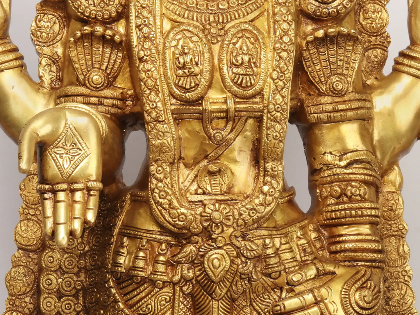 Brassaura® Lord Balaji Brass Statue | Height 38 Inches & Weight 32.75 kgs