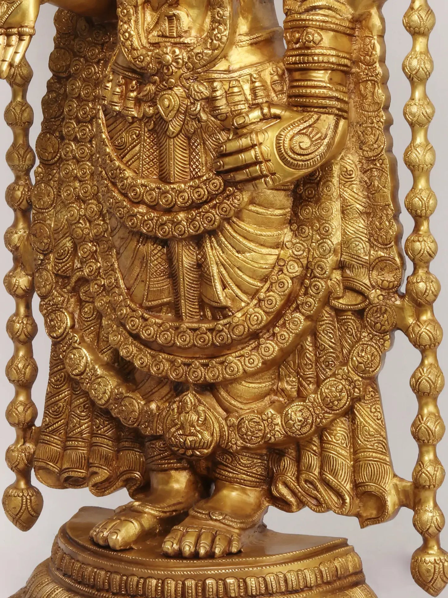 Brassaura® Lord Balaji Brass Statue | Height 38 Inches & Weight 32.75 kgs