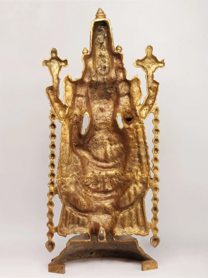 Brassaura® Lord Balaji Brass Statue | Height 38 Inches & Weight 32.75 kgs