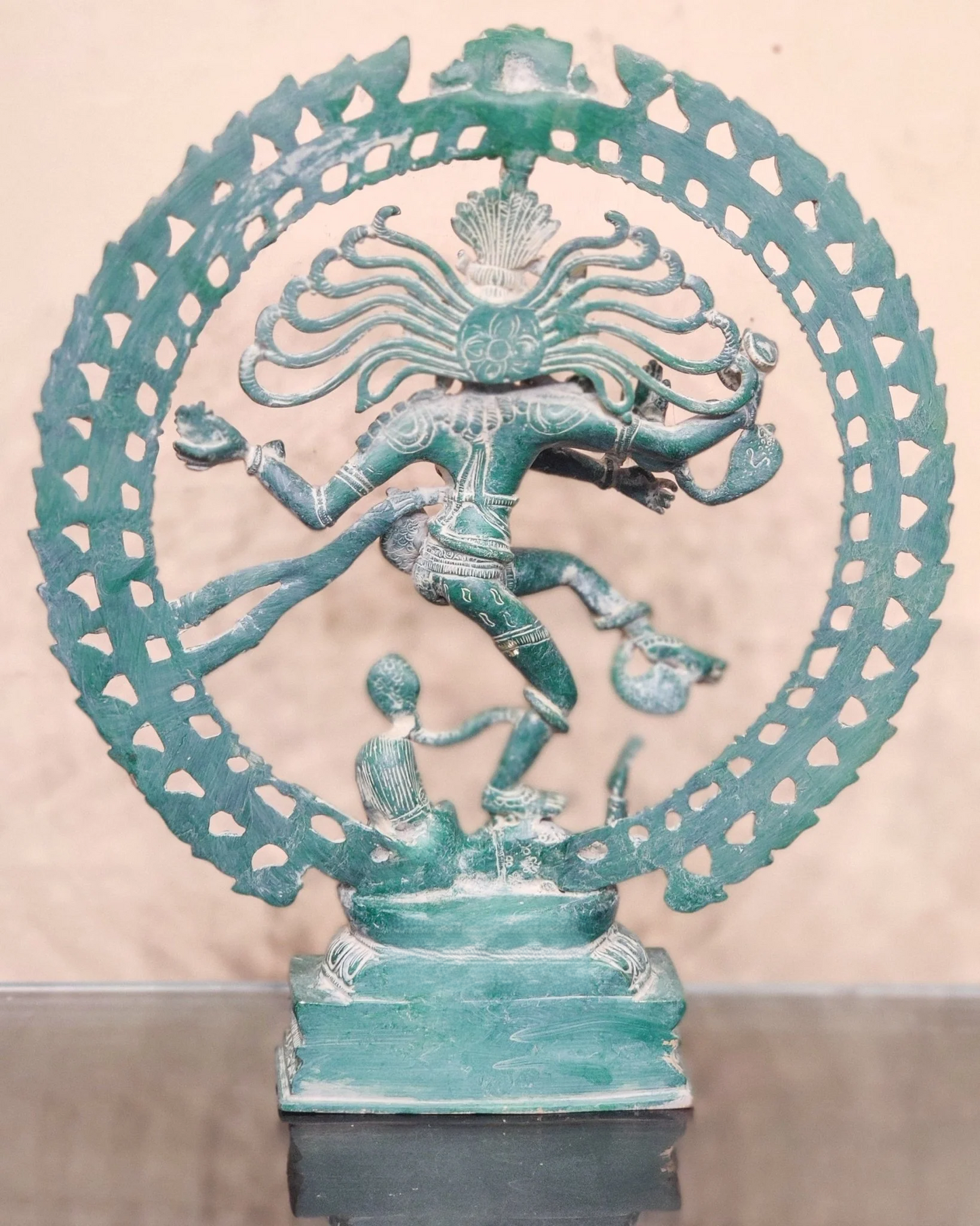 Brassaura™ Fine Brass Lord Shiva Nataraja Statue | Handcrafted Cosmic Dance Idol | Weight 10 Kgs | Height 20 Inches