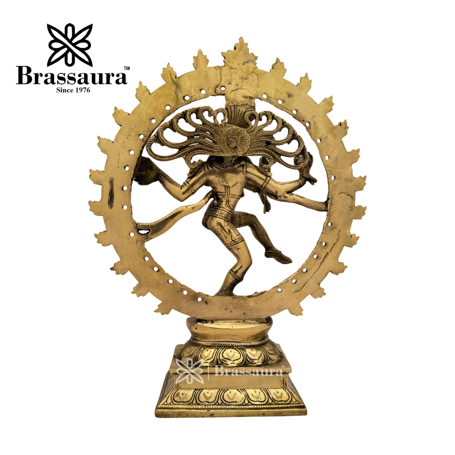 Brass Dancing Natraj Idol for Home and Decor Weight 3.6 Kg Height 33 cm