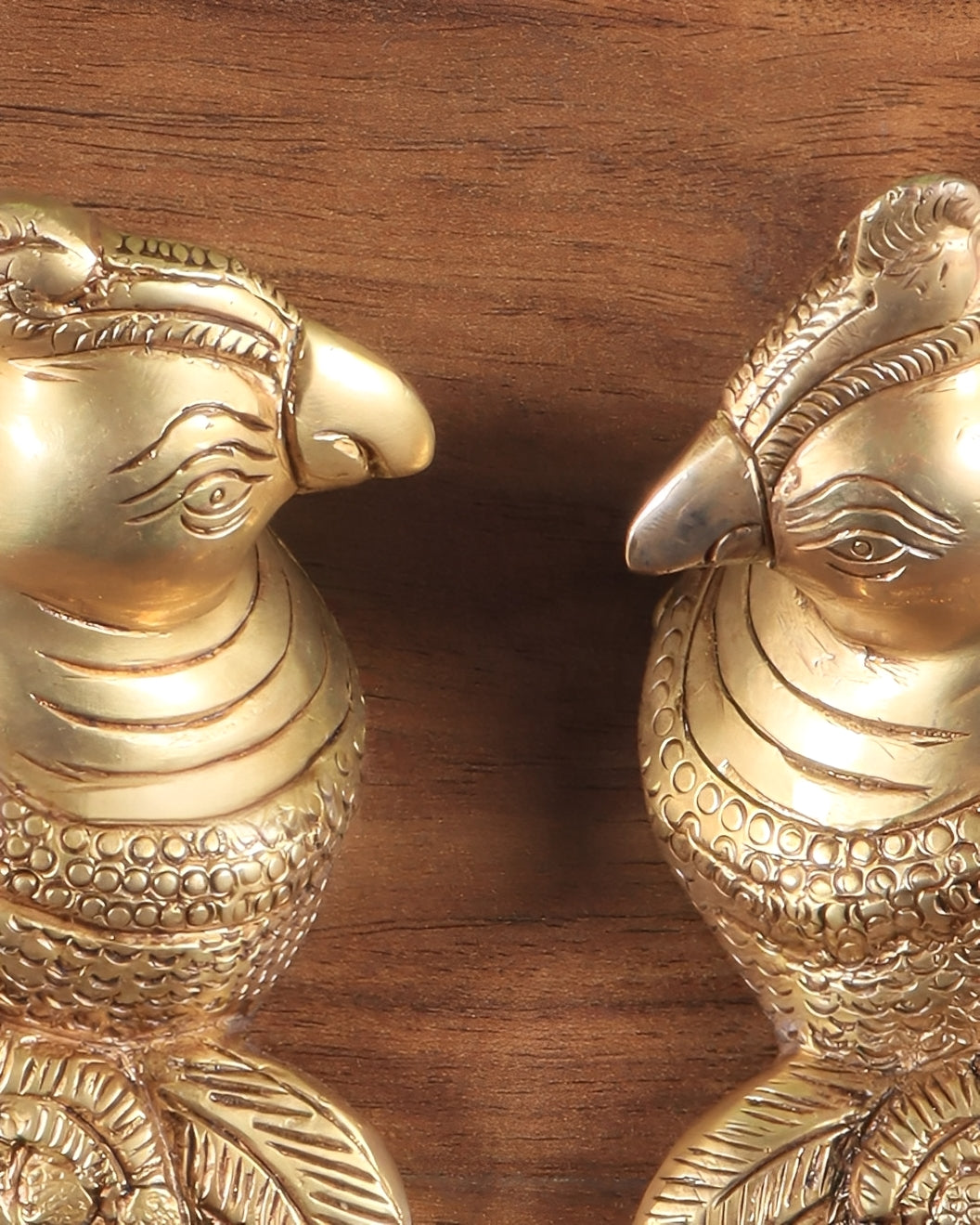 Brassaura™ Brass Parrot Pair – Weight 1.8 Kgs