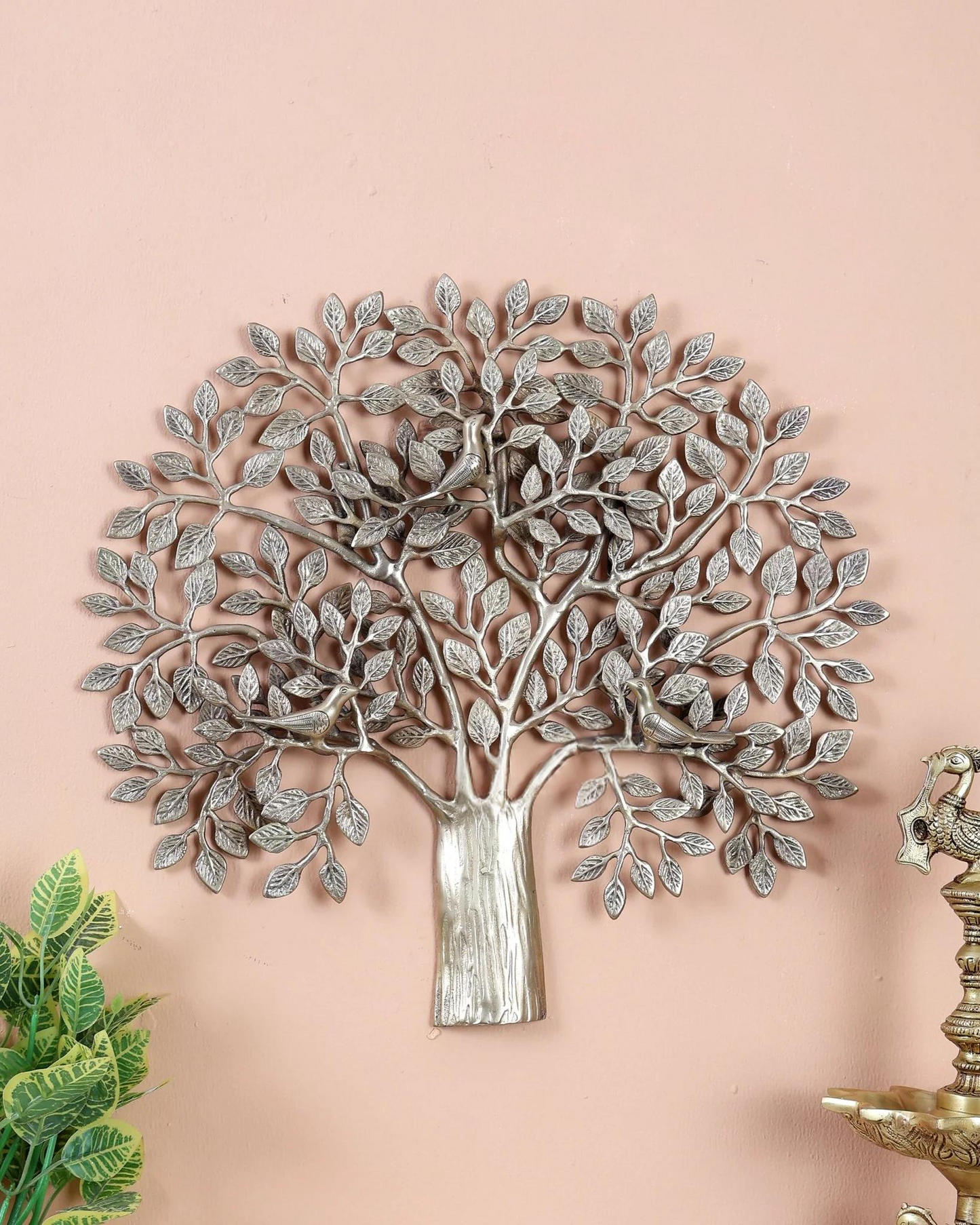 Brassaura® Premium Brass Tree of Life Kalpavriksha Wall Hanging | Handcrafted Auspicious Wall Décor for Home, Office & Luxury Interiors | Height 23 Inches | Weight 5.55 Kgs