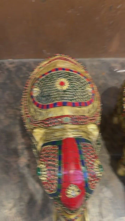 Brass Big Elephant For Home Décor And Gift Items Weight 17 kg Height 14 Inch