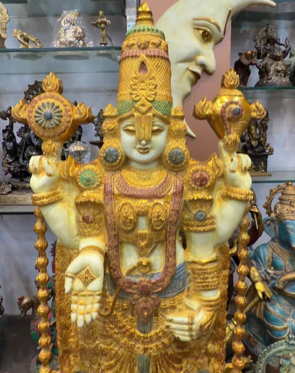 Brass Balaji Idol For Home Decor Height 48 Inch & Weight 48 Kg