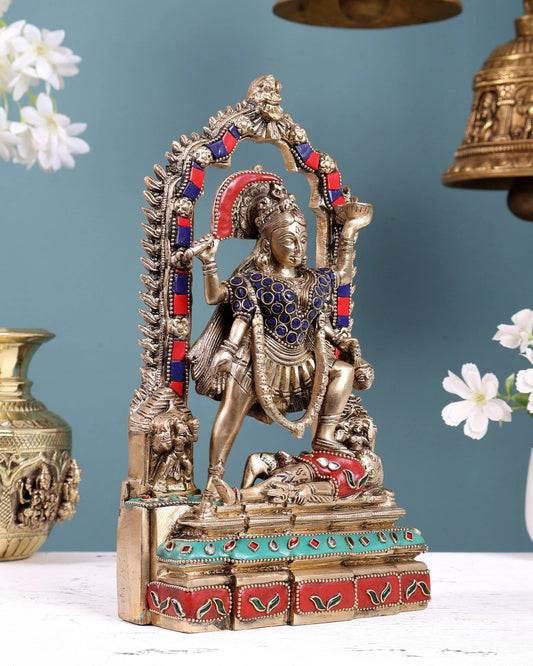 Brassaura® Brass Divine Goddess Idol | Height 10.5 Inches