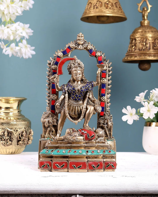 Brassaura® Brass Divine Goddess Idol | Height 10.5 Inches