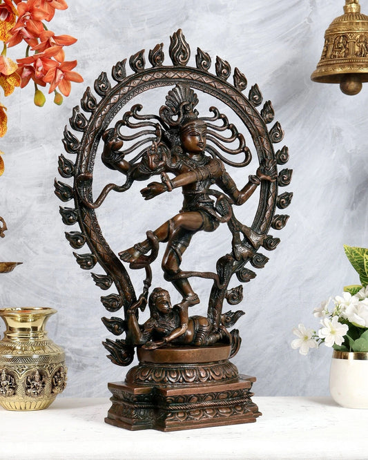 Brassaura® Brass Nataraja Statue | Height 21.5 Inches