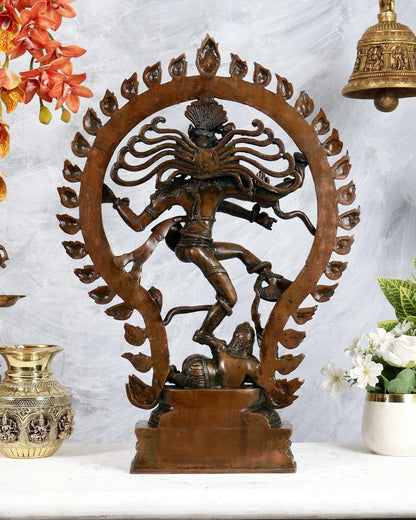 Brassaura® Brass Nataraja Statue | Height 21.5 Inches