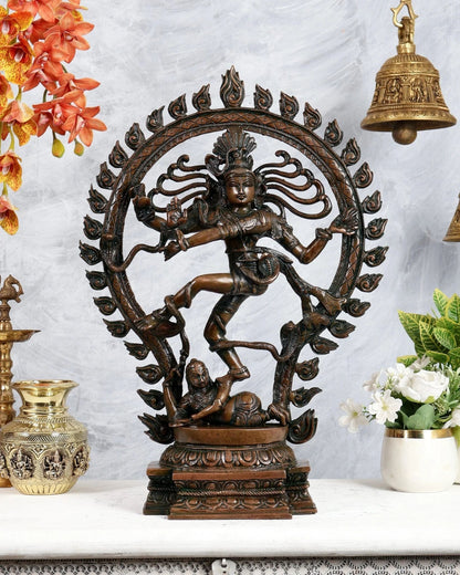 Brassaura® Brass Nataraja Statue | Height 21.5 Inches