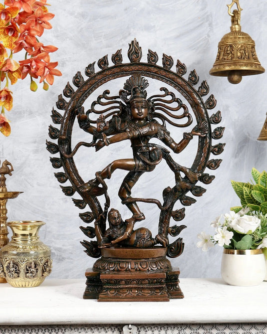 Brassaura® Brass Nataraja Statue | Height 21.5 Inches