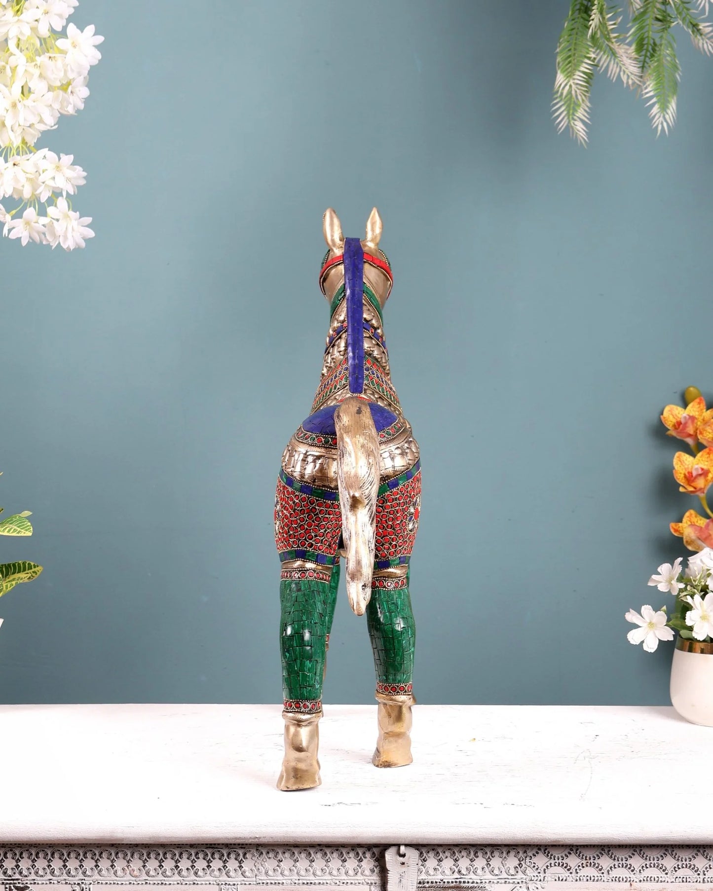 Brassaura® Brass Horse Statue | Height 21.2 Inches