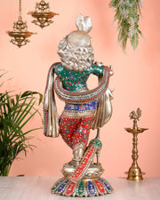 Brassaura® Brass Krishna Statue | Height 27 Inches
