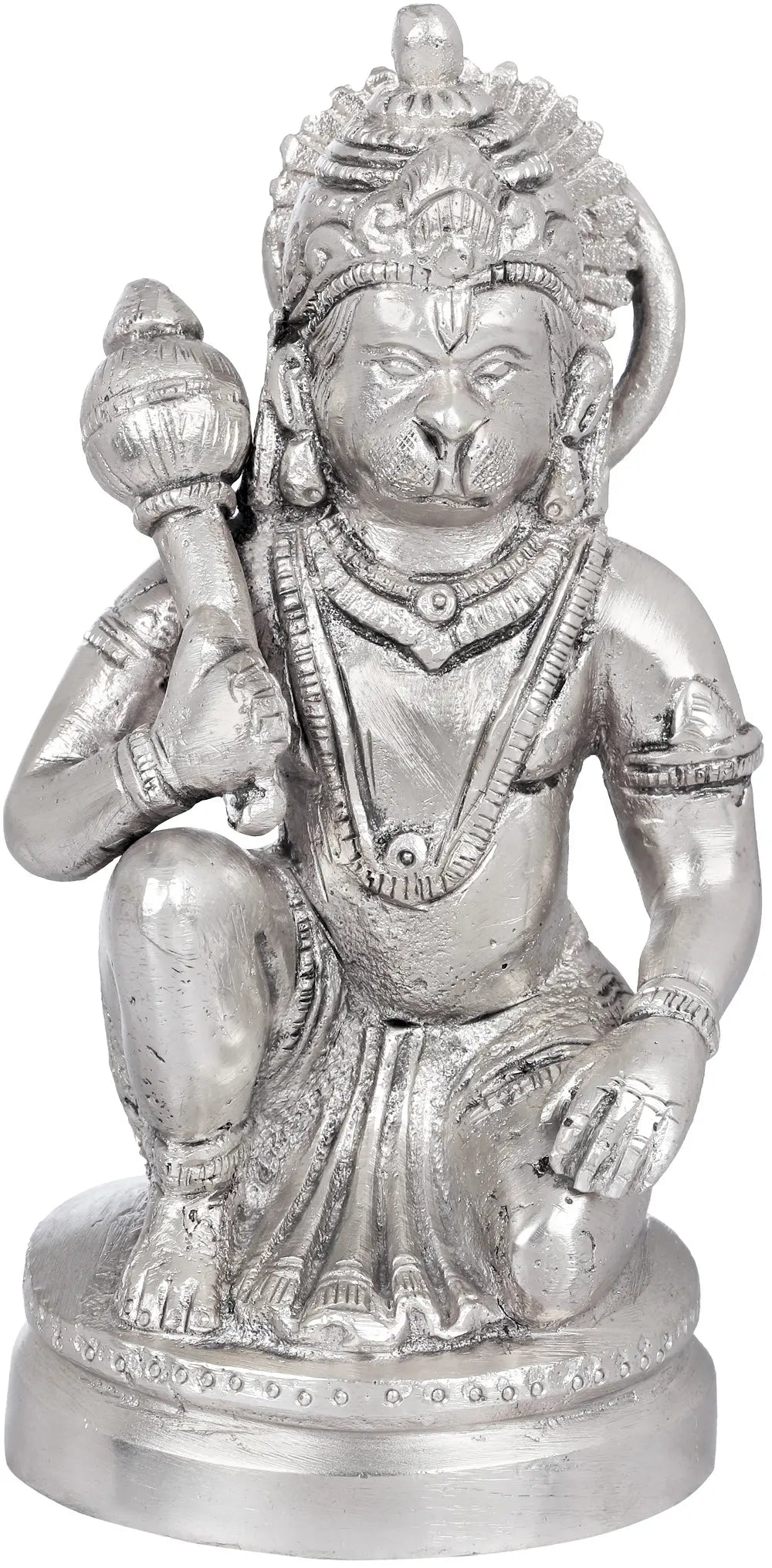 ब्रासौड़ा® घुटने टेकने की मुद्रा में भगवान हनुमान | पीतल की मूर्ति | ऊंचाई 5 इंच व वज़न 0.80 किग्रा