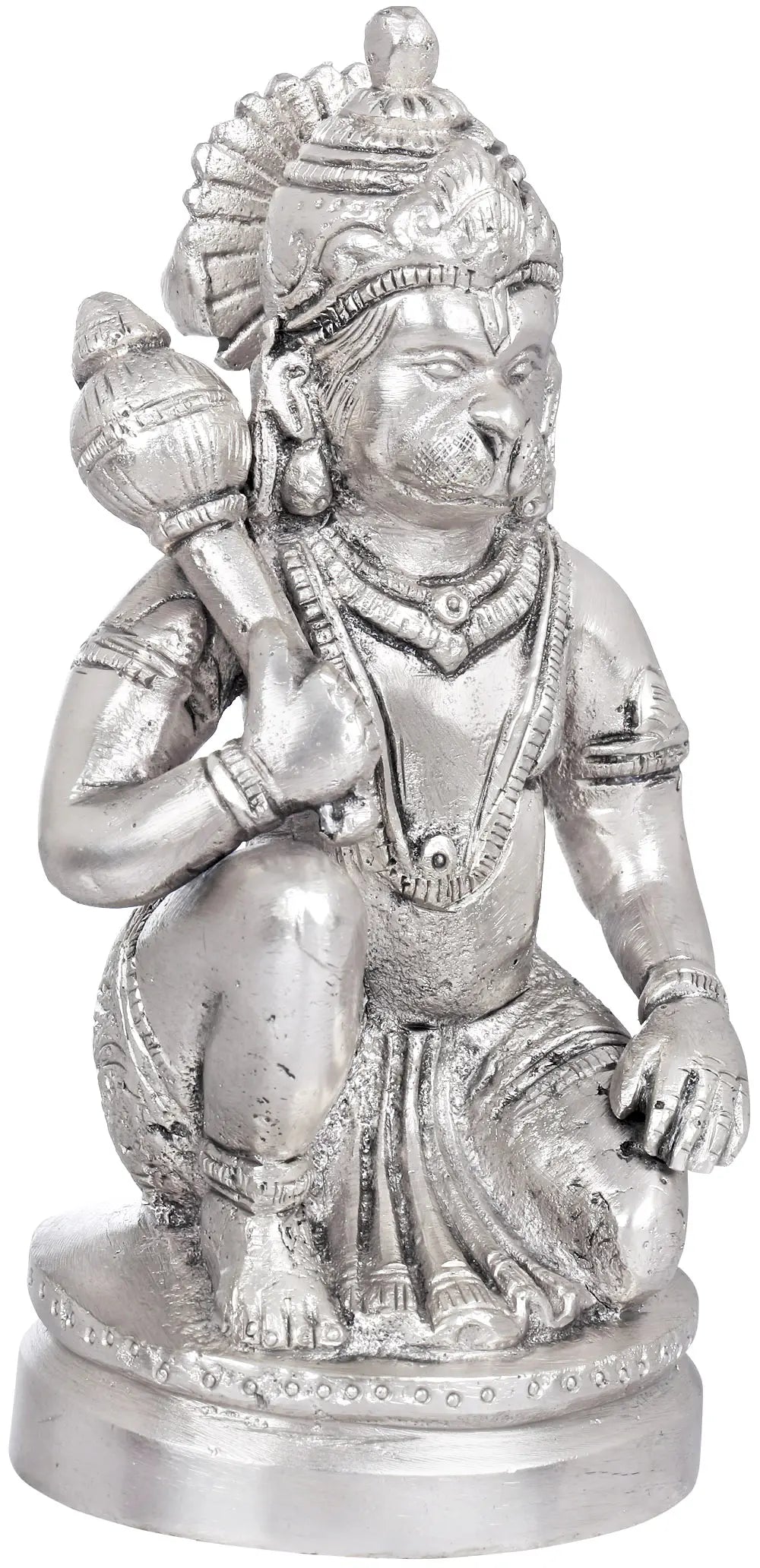 ब्रासौड़ा® घुटने टेकने की मुद्रा में भगवान हनुमान | पीतल की मूर्ति | ऊंचाई 5 इंच व वज़न 0.80 किग्रा