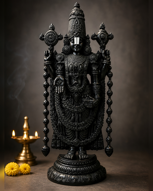 Brassaura® Brass Tirupati Balaji Statue | Height 48 Inches