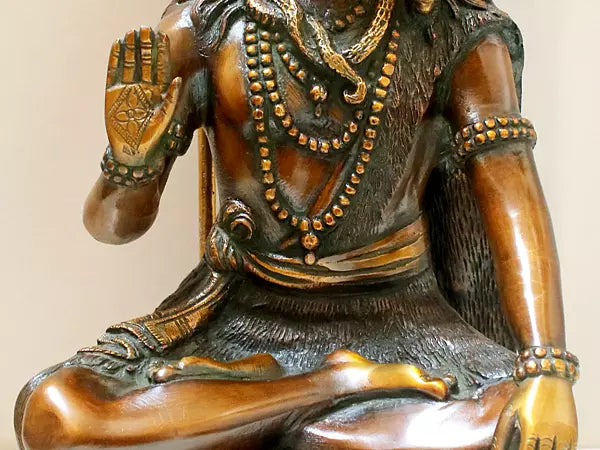 Brassaura® Brass Shiva Statue | Height 13 Inches & Weight 6.57 kg