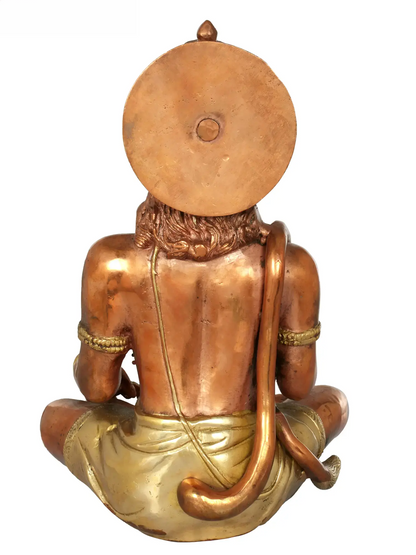 Brassaura® Lord Hanuman in Abhaya Mudra | Brass Sculpture | Height 11 Inches & Weight 4.80 kgs