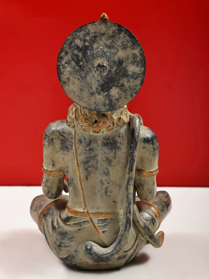 Brassaura® Lord Hanuman in Abhaya Mudra | Brass Sculpture | Height 11 Inches & Weight 4.80 kgs