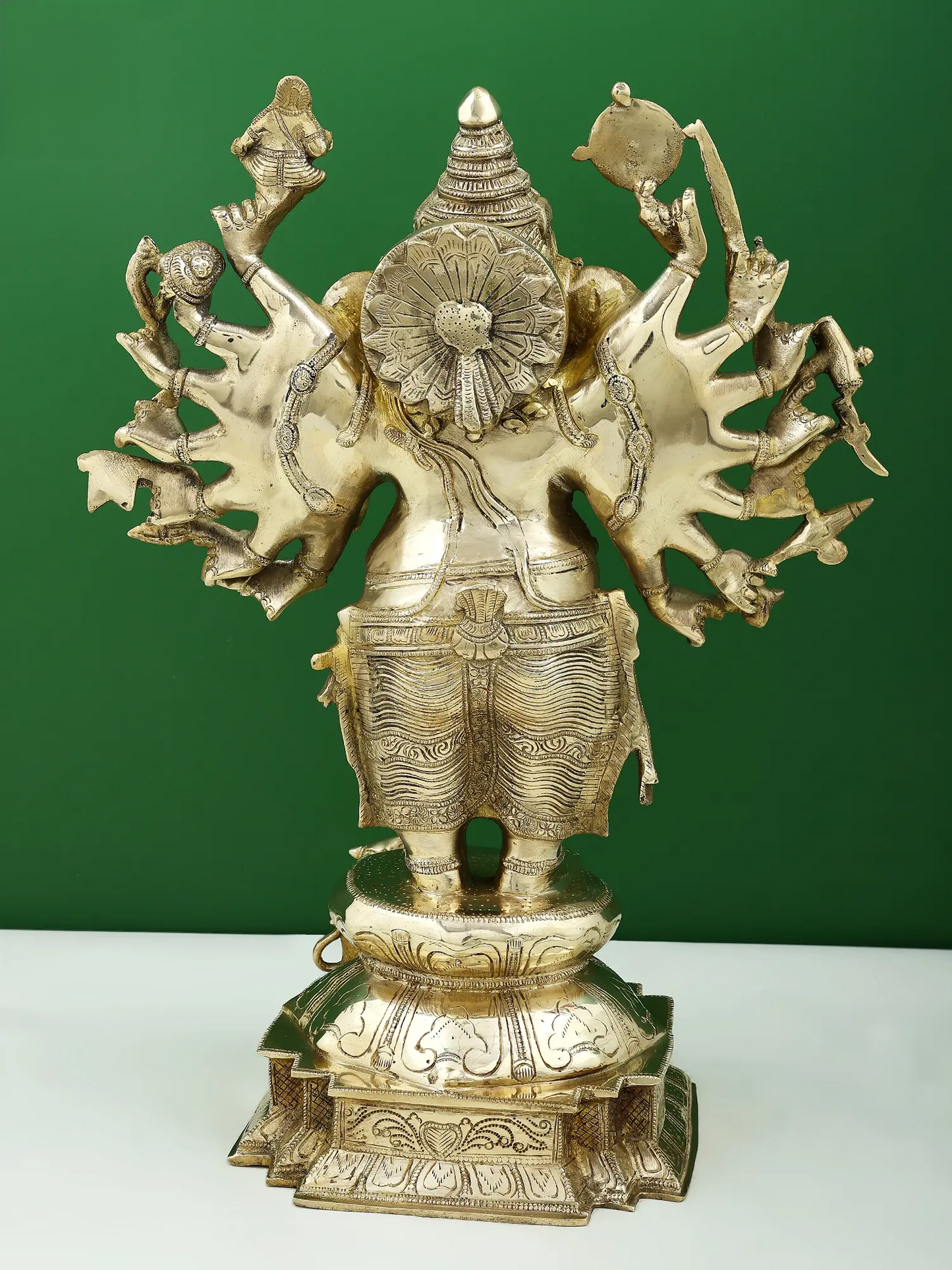 Brassaura™ Brass Ganesha Statue | Height 23 Inches & Weight 18.30 kgs