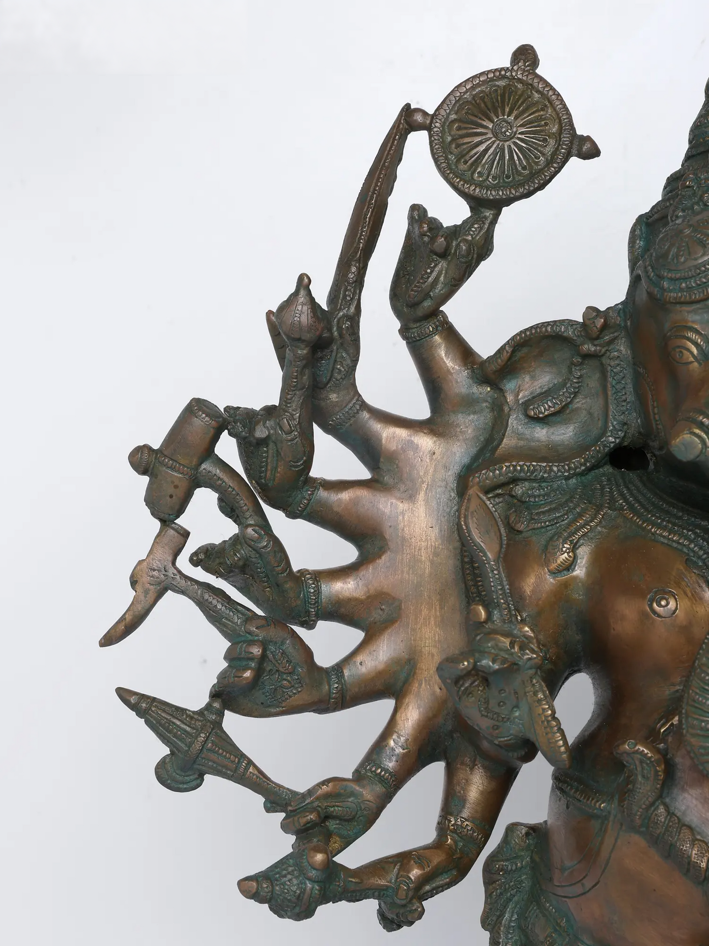 Brassaura™ Brass Ganesha Statue | Height 23 Inches & Weight 18.30 kgs