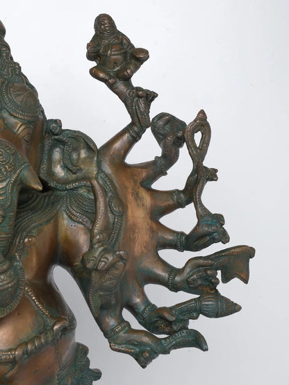 Brassaura™ Brass Ganesha Statue | Height 23 Inches & Weight 18.30 kgs