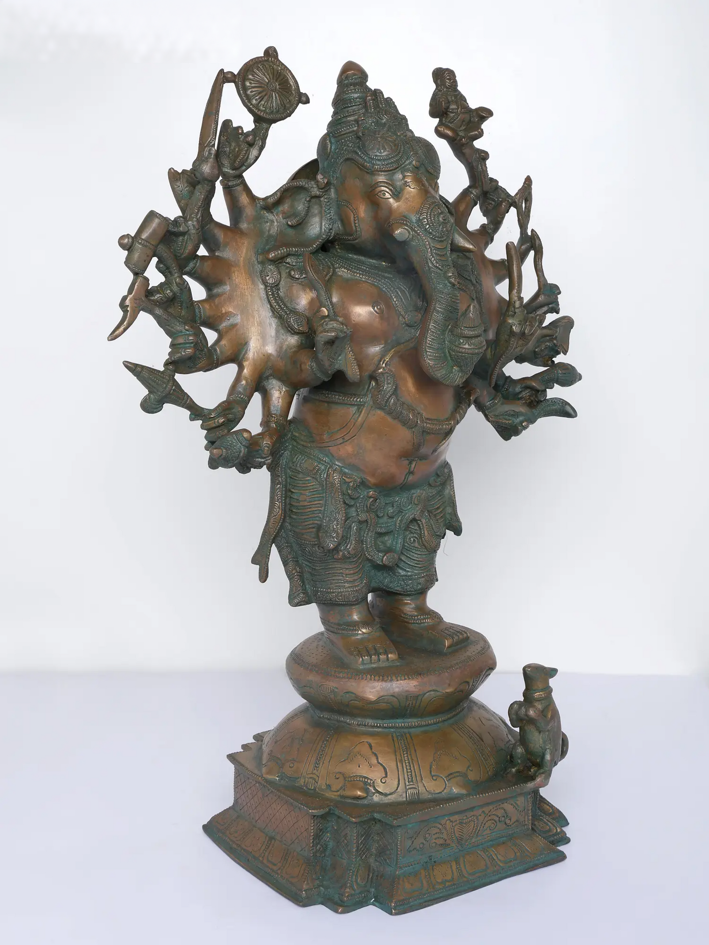 Brassaura™ Brass Ganesha Statue | Height 23 Inches & Weight 18.30 kgs