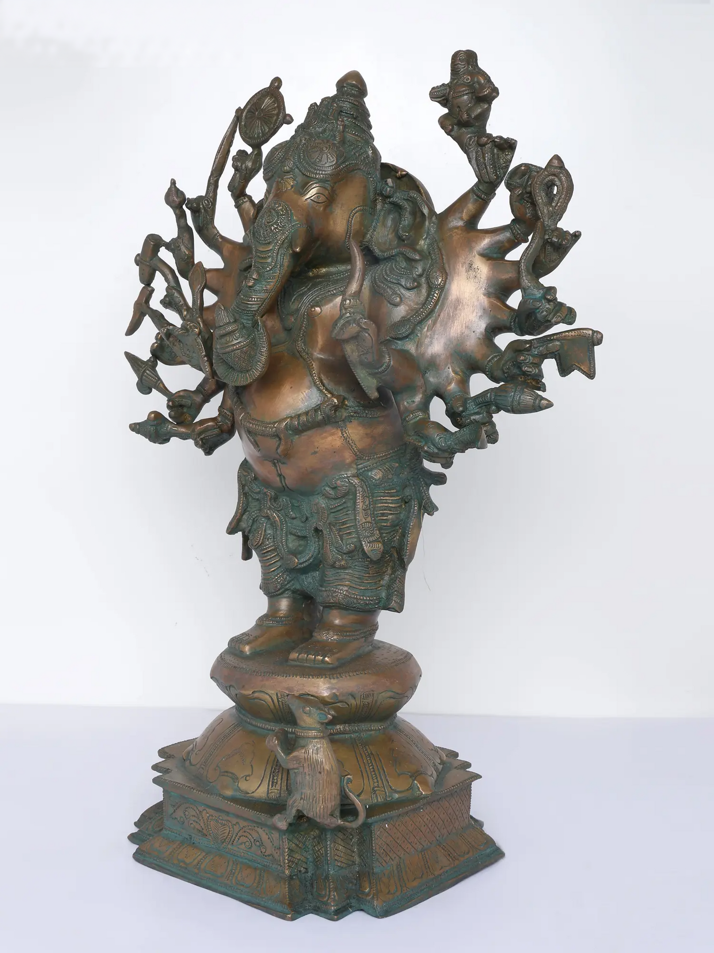 Brassaura™ Brass Ganesha Statue | Height 23 Inches & Weight 18.30 kgs