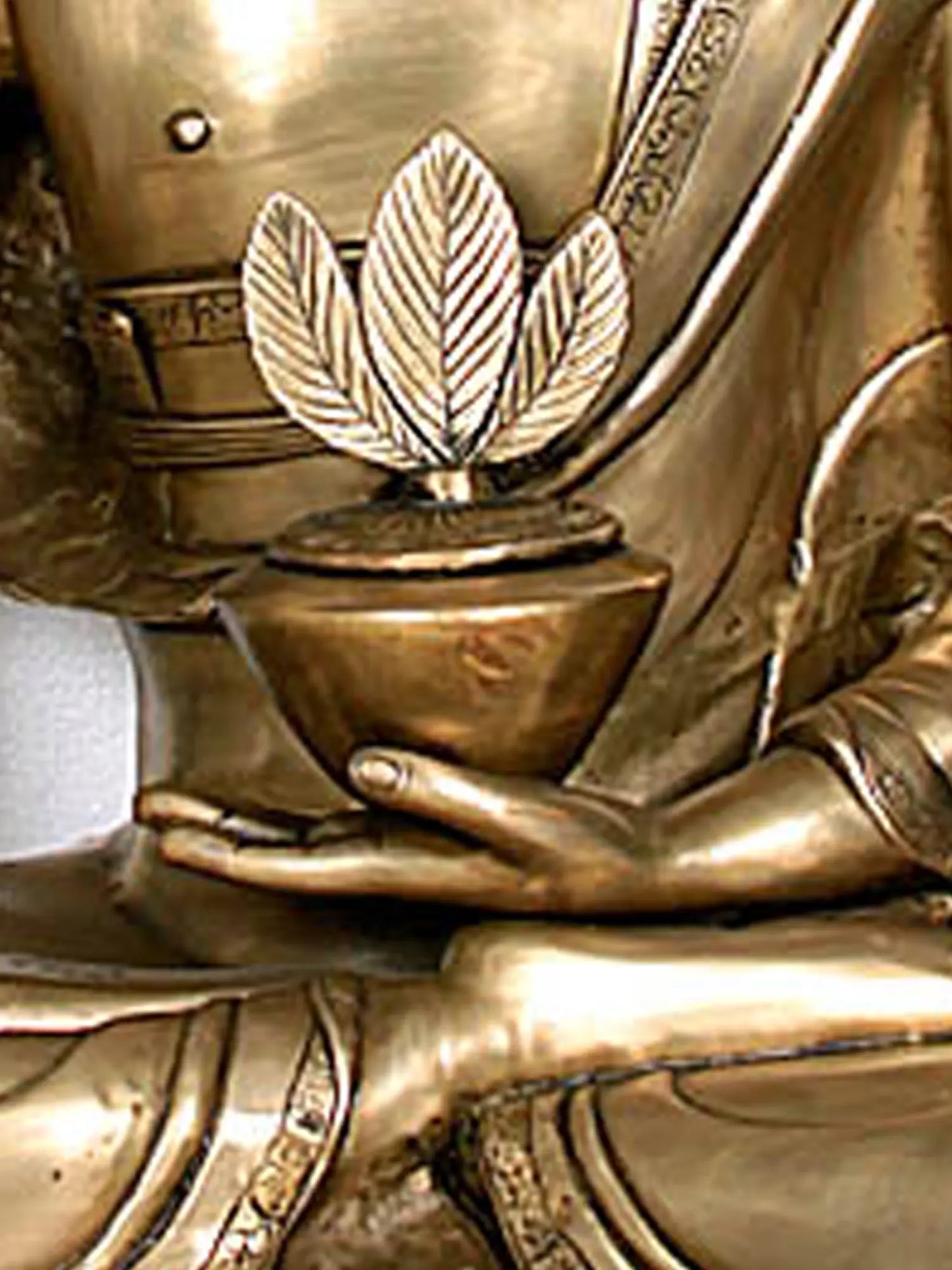 Brassaura® Brass Buddha Statue | Height 38 Inches & Weight 49.70 kgs