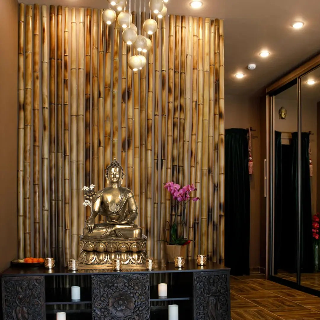 Brassaura® Brass Buddha Statue | Height 38 Inches & Weight 49.70 kgs