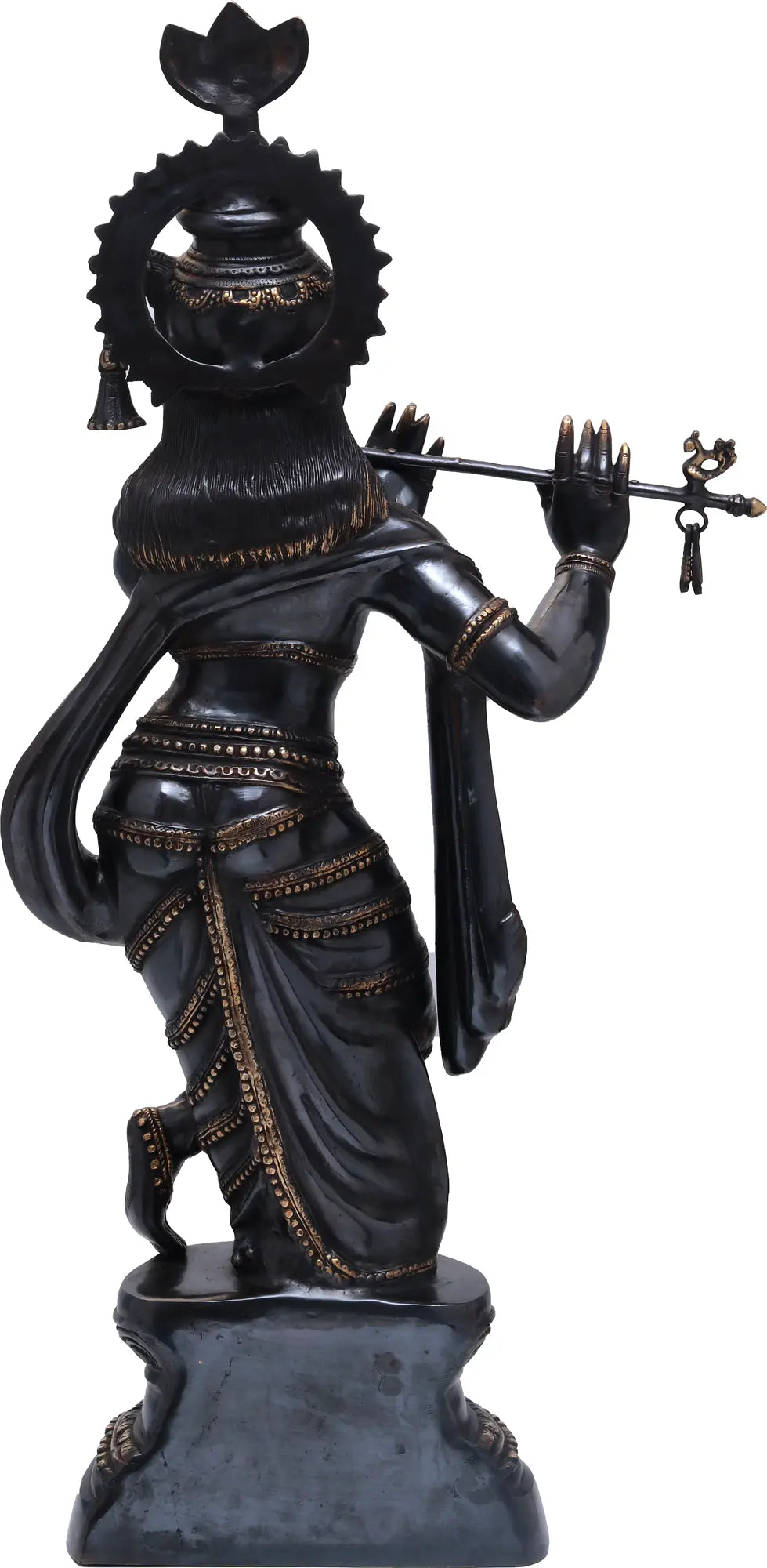 Brassaura® Brass Krishna Statue | Height 36 Inches & Weight 22.10 kg