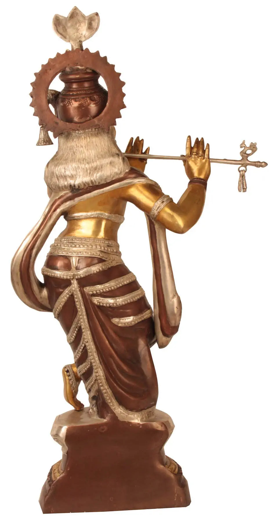 Brassaura® Brass Krishna Statue | Height 36.02 Inches & Weight 22.10 kg