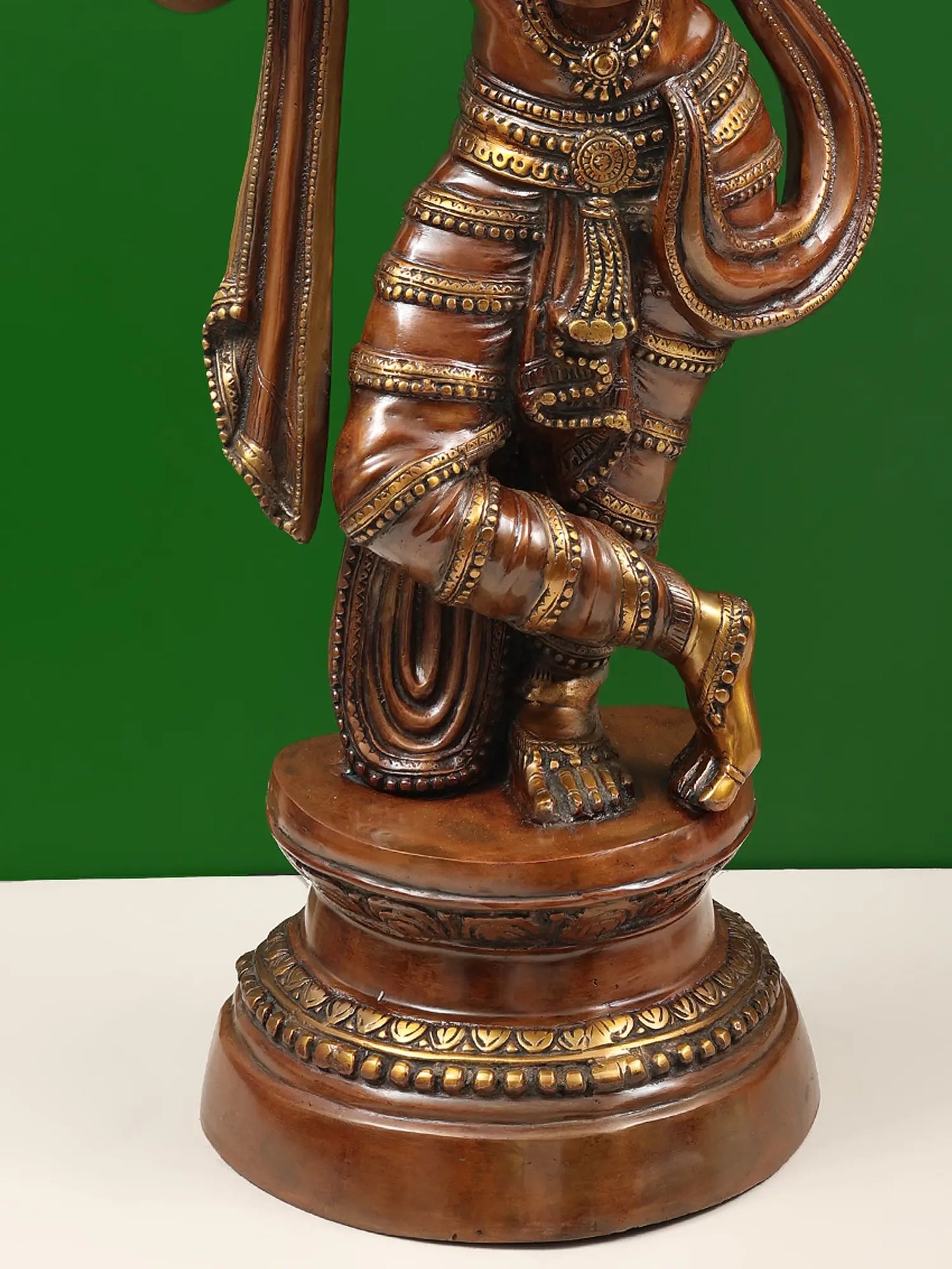 Brassaura® Brass Krishna Statue | Height 36 Inches & Weight 22.10 kg