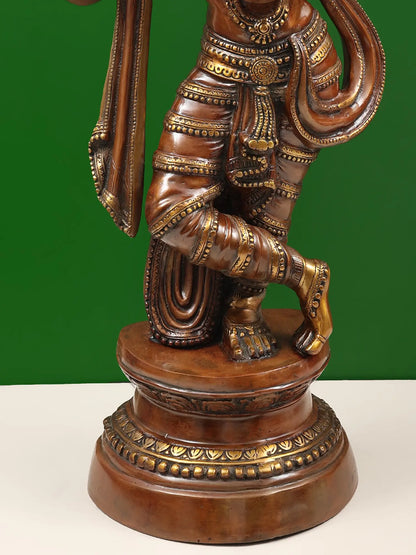 Brassaura® Brass Krishna Statue | Height 36 Inches & Weight 22.10 kg
