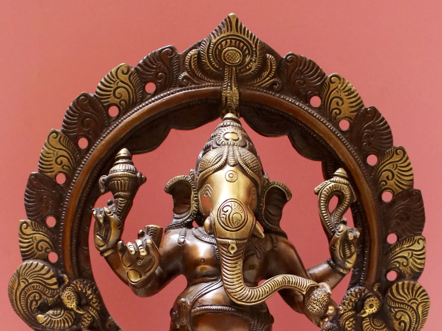 Brassaura™ Standing Lord Ganesha Under Ornate Arch | Height 14 Inches & Weight 5.40 kgs