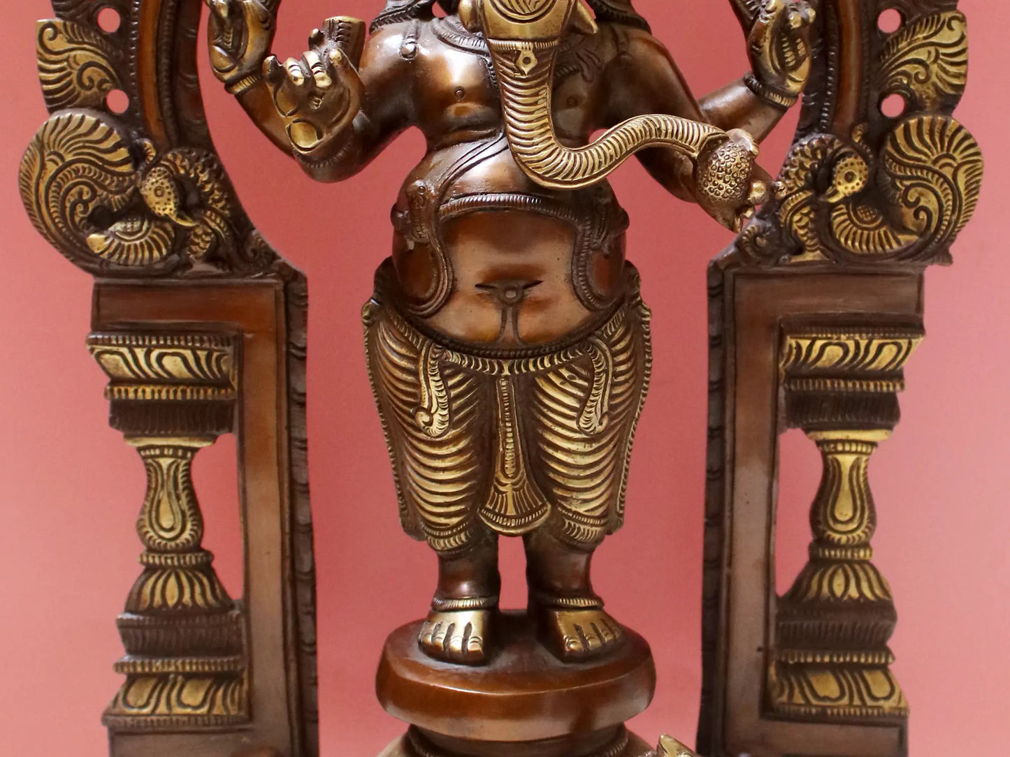 Brassaura™ Standing Lord Ganesha Under Ornate Arch | Height 14 Inches & Weight 5.40 kgs