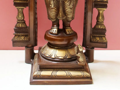 Brassaura™ Standing Lord Ganesha Under Ornate Arch | Height 14 Inches & Weight 5.40 kgs