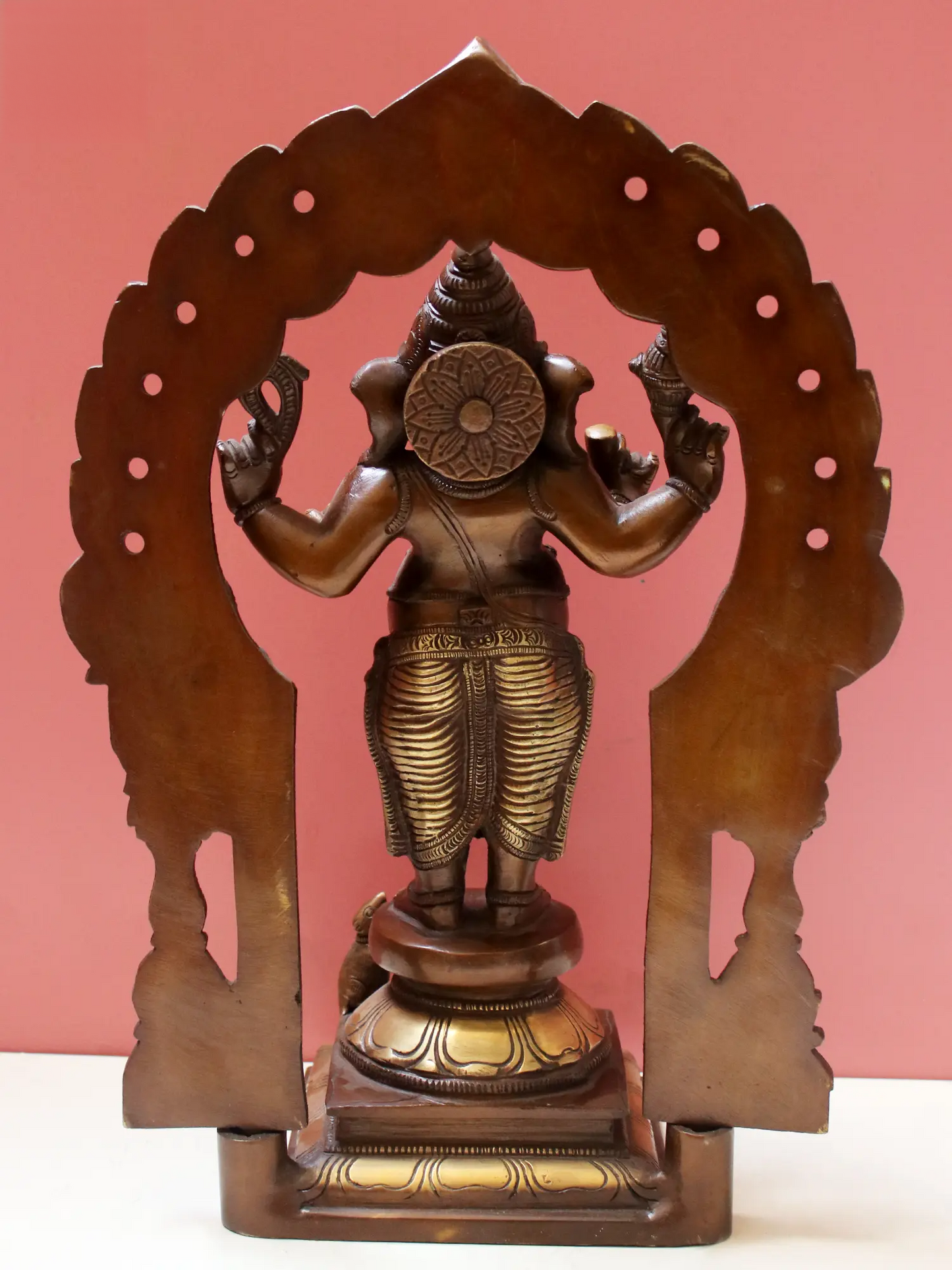 Brassaura™ Standing Lord Ganesha Under Ornate Arch | Height 14 Inches & Weight 5.40 kgs