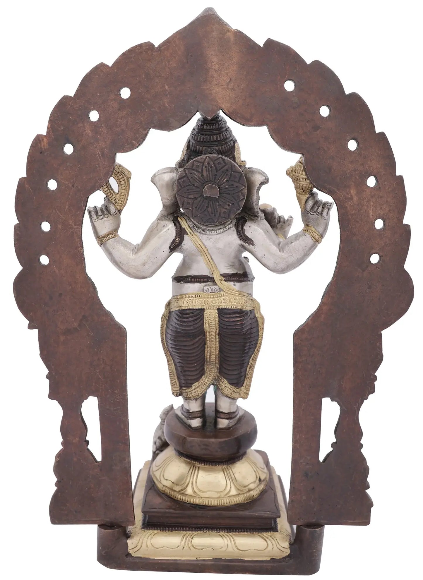 Brassaura™ Standing Lord Ganesha Under Ornate Arch | Height 14 Inches & Weight 5.40 kgs