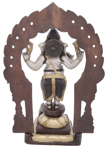 Brassaura™ Standing Lord Ganesha Under Ornate Arch | Height 14 Inches & Weight 5.40 kgs