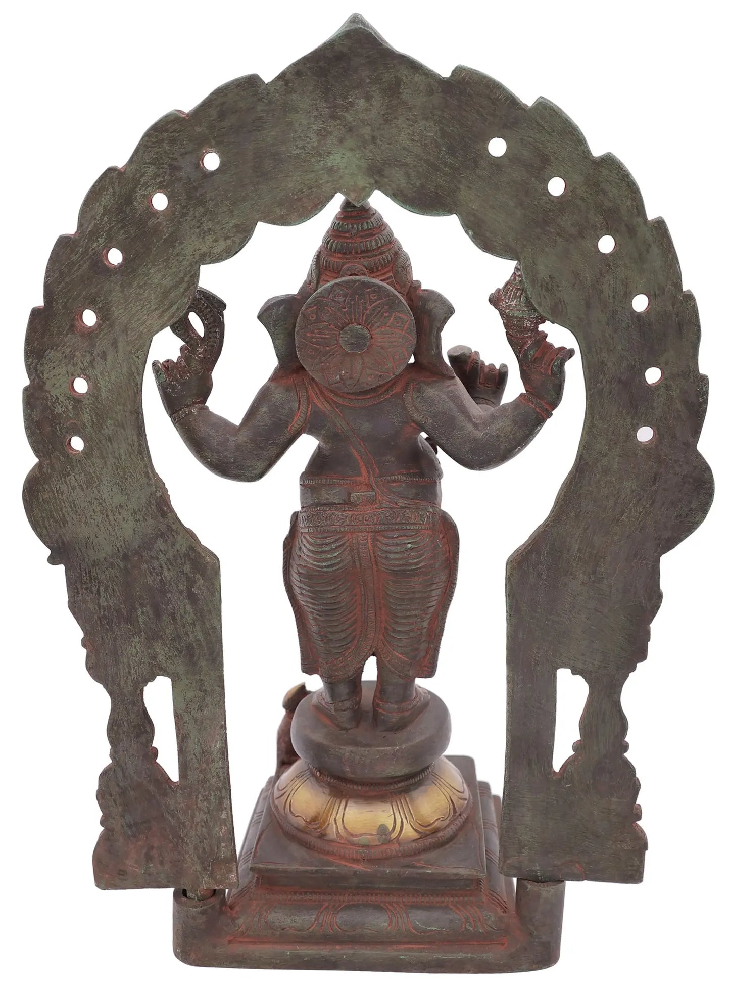 Brassaura™ Standing Lord Ganesha Under Ornate Arch | Height 14 Inches & Weight 5.40 kgs