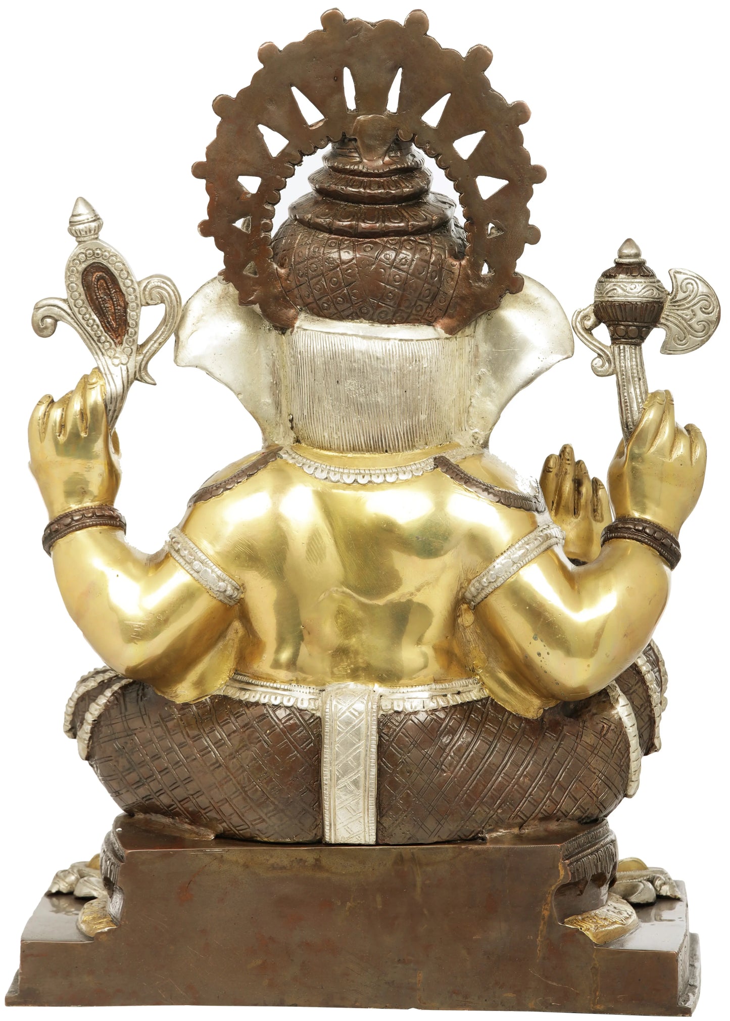 Brassaura™ Divine Seated Ganesha Idol | Height 20 Inches & Weight 22.30 kgs